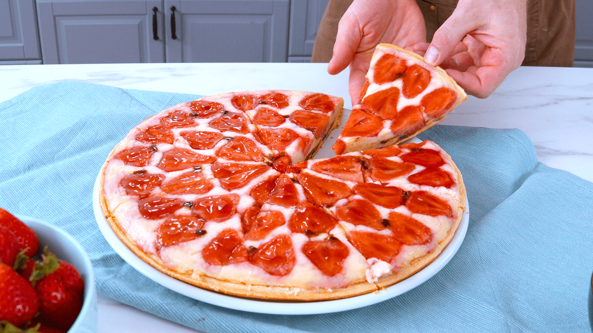 Erdbeerpizza