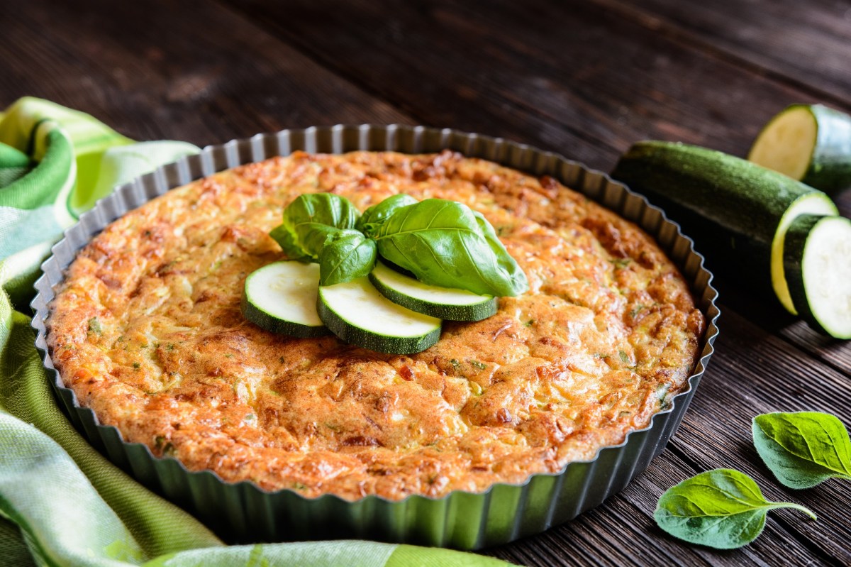 Tarteform mit Zucchini-Pie