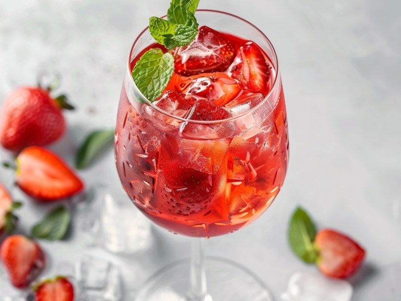 Cocktailgenuss: Am liebsten trinken wir diesen Sommer Erdbeer-Limoncello-Spritz