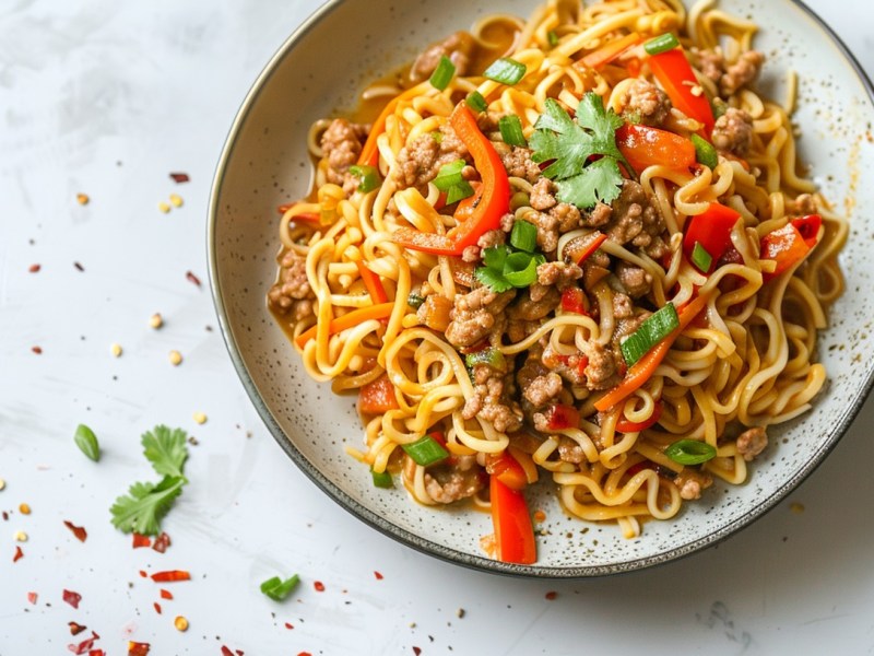 So hast du Nudeln mit Bolognese noch nie gegessen: asiatische Rezept-Idee