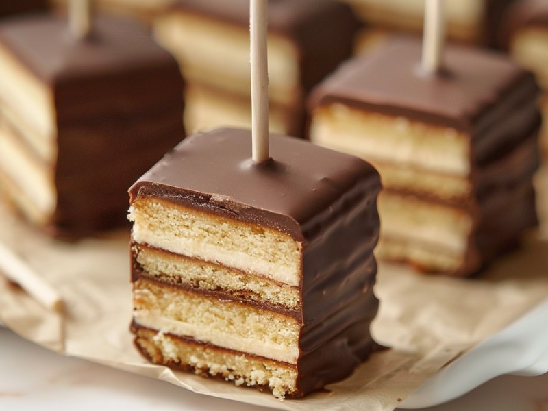 Baumkuchen-Lollies: der Klassiker mal als süßes Fingerfood