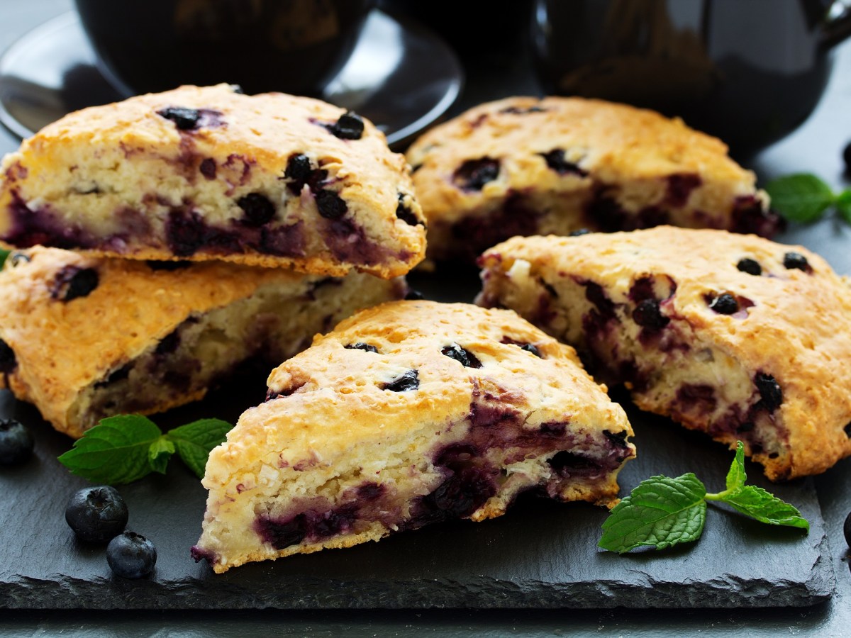 Kokos-Blaubeer-Scones: Frühstück wie in Großbritannien