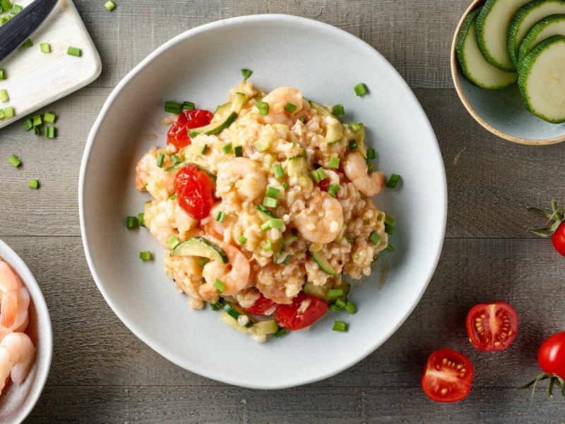 Schnapp dir eine Zucchini und mach dieses leckere Risotto