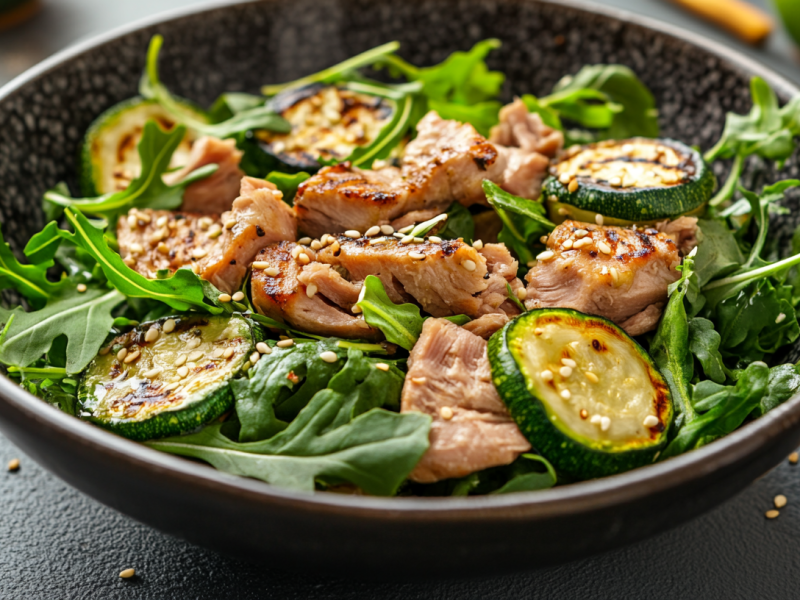 SchÃ¼ssel mit Zucchini-Thunfisch-Salat