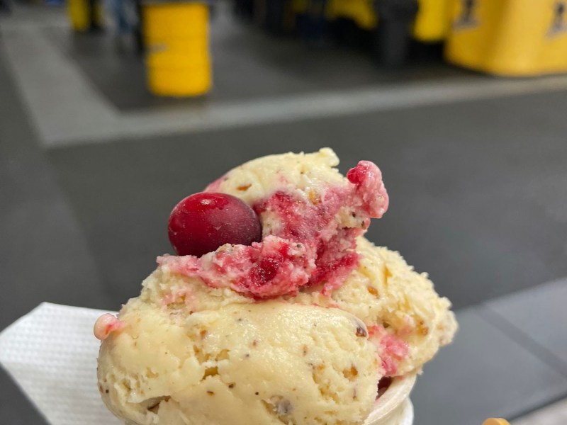 Schwarzbrot-Eis auf der Grünen Woche