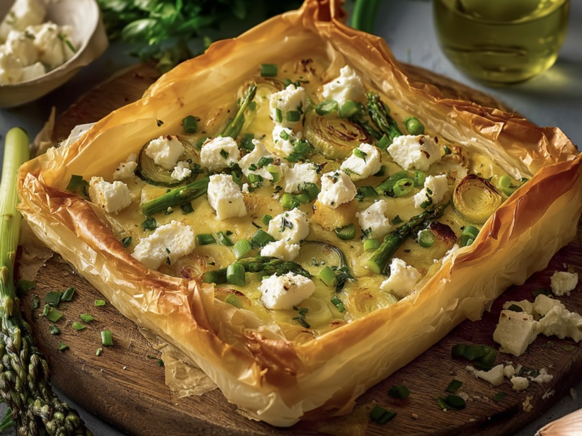 Filoteig-Tarte mit Spargel: das Highlight der Frühlingsküche