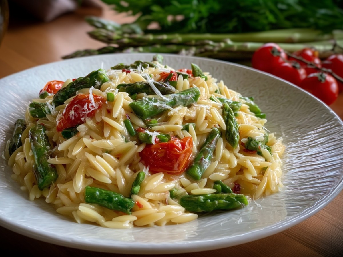 Orzo-Spargel-Pfanne: leckeres und schnelles Frühlingsgericht